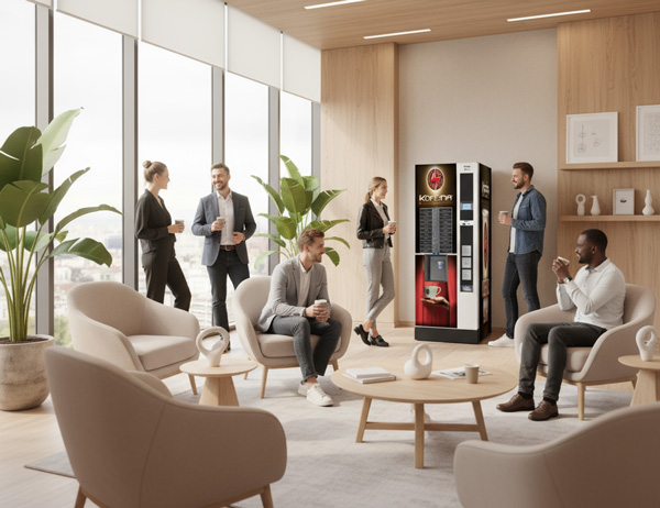 Automat do kawy Canto w poczekalni